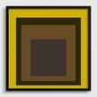 Josef Albers Inspired 'Harvest' Giclee Print: Mid-Century Modern Art, Mustard Yellow