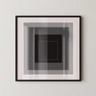 Josef Albers Inspired Homage to the Square Giclee Print: Mid-Century Modern Art (1x1)