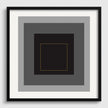 Josef Albers Inspired Homage to the Square Giclee Print: Mid-Century Modern Art (1x1)