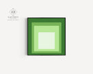 Josef Albers Inspired 'Homage to the Square' Giclee Print: Mid-Century Modern Art