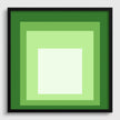 Josef Albers Inspired 'Homage to the Square' Giclee Print: Mid-Century Modern Art