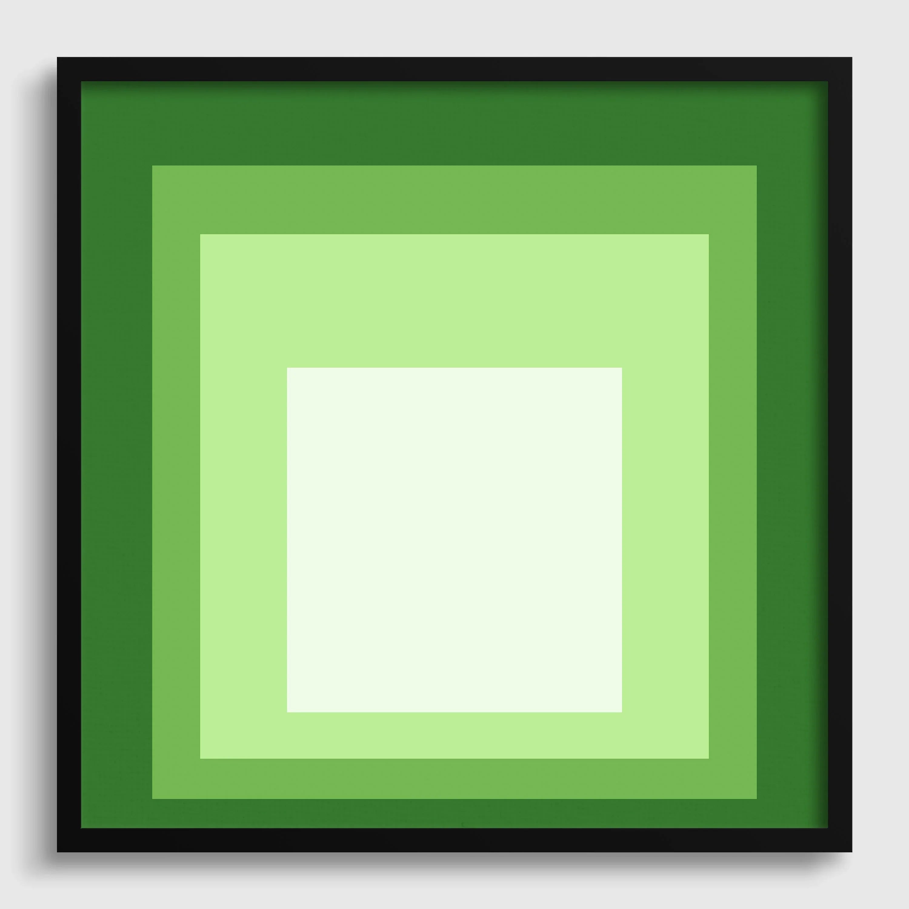 Josef Albers Inspired 'Homage to the Square' Giclee Print: Mid-Century Modern Art