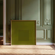 Josef Albers Inspired 'Homage to the Square' Giclee Print Mid-Century Modern Olive Green Art