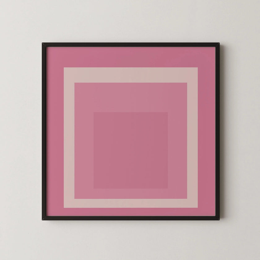 Josef Albers Inspired - Margot - 'Homage to the Square' Giclee Print: Mid-Century Modern Art
