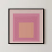 Josef Albers Inspired 'Patricia' Giclee Print: Mid-Century Modern Homage to the Square (1x1)