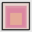 Josef Albers Inspired 'Patricia' Giclee Print: Mid-Century Modern Homage to the Square (1x1)