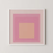 Josef Albers Inspired 'Patricia' Giclee Print: Mid-Century Modern Homage to the Square (1x1)