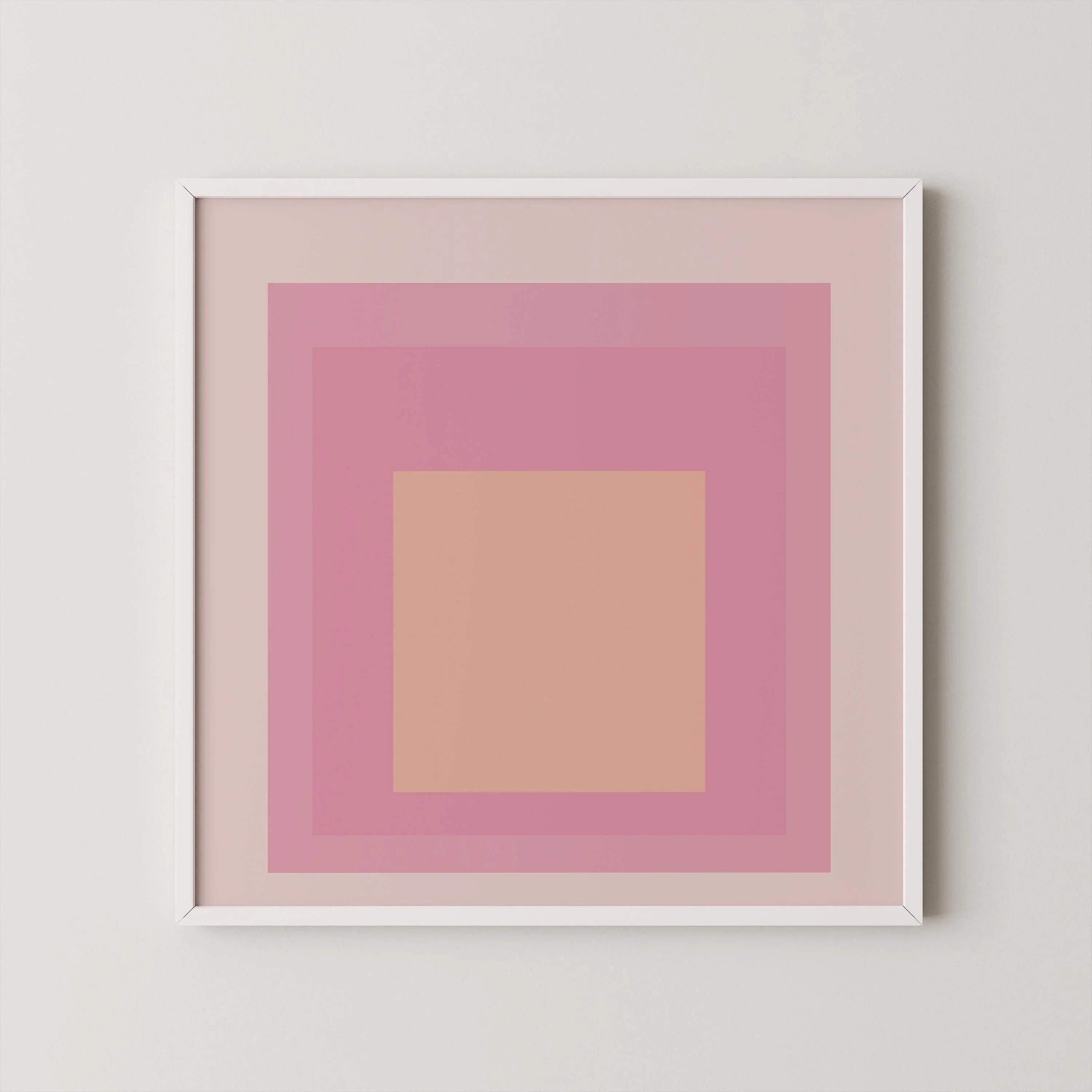 Josef Albers Inspired 'Patricia' Giclee Print: Mid-Century Modern Homage to the Square (1x1)
