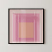 Josef Albers Inspired 'Patricia' Giclee Print: Mid-Century Modern Homage to the Square (1x1)