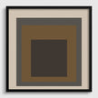 Josef Albers Inspired ‚ Sienna‚Äô Art Print: Mid-Century Modern Homage to the Square (1x1)