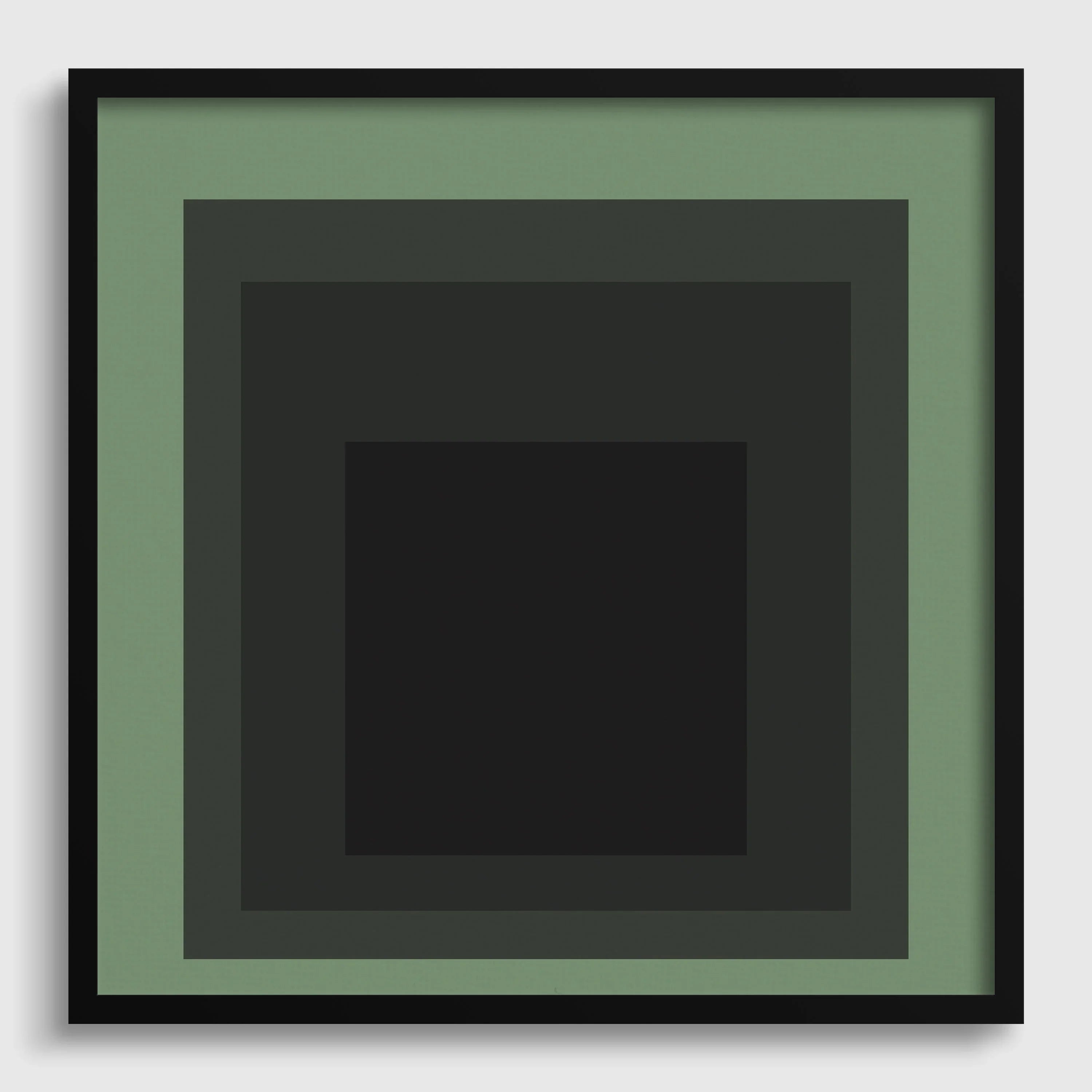 Josef Albers Inspired 'Sleep' Giclee Print: Mid-Century Modern Art, Handframed Option