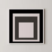 Josef Albers inspired 'Smoking' Giclee Print: Mid-Century Modern Art, Framed Option