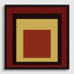 Josef Albers inspired 'Uber Alles' Giclee Print: Mid-Century Modern Homage to the Square