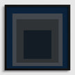 Josef Albers 'Pureheart' Giclee Print: Mid-Century Modern Art, Blue & Gray 'Homage to the Square'