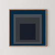 Josef Albers 'Pureheart' Giclee Print: Mid-Century Modern Art, Blue & Gray 'Homage to the Square'
