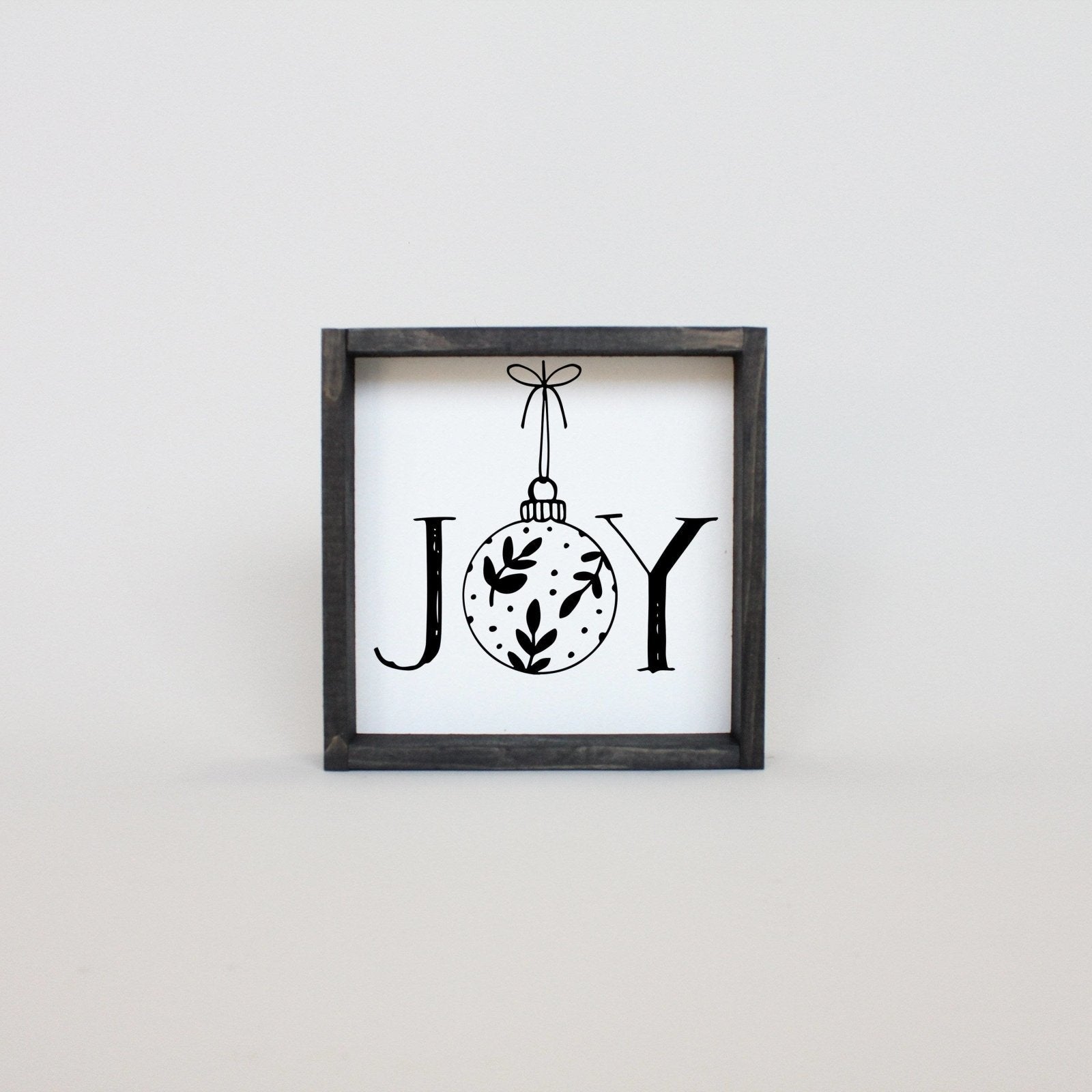 Joy Ornament Wood Sign