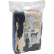 Recycled Material Wiping Rags, Fleece, Mix Colours, 10 lbs.
