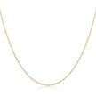 Authentic Gold Color 925 Sterling Silver Basic Cable Chain Necklace - Sca016