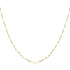 Authentic Gold Color 925 Sterling Silver Basic Cable Chain Necklace - Sca016
