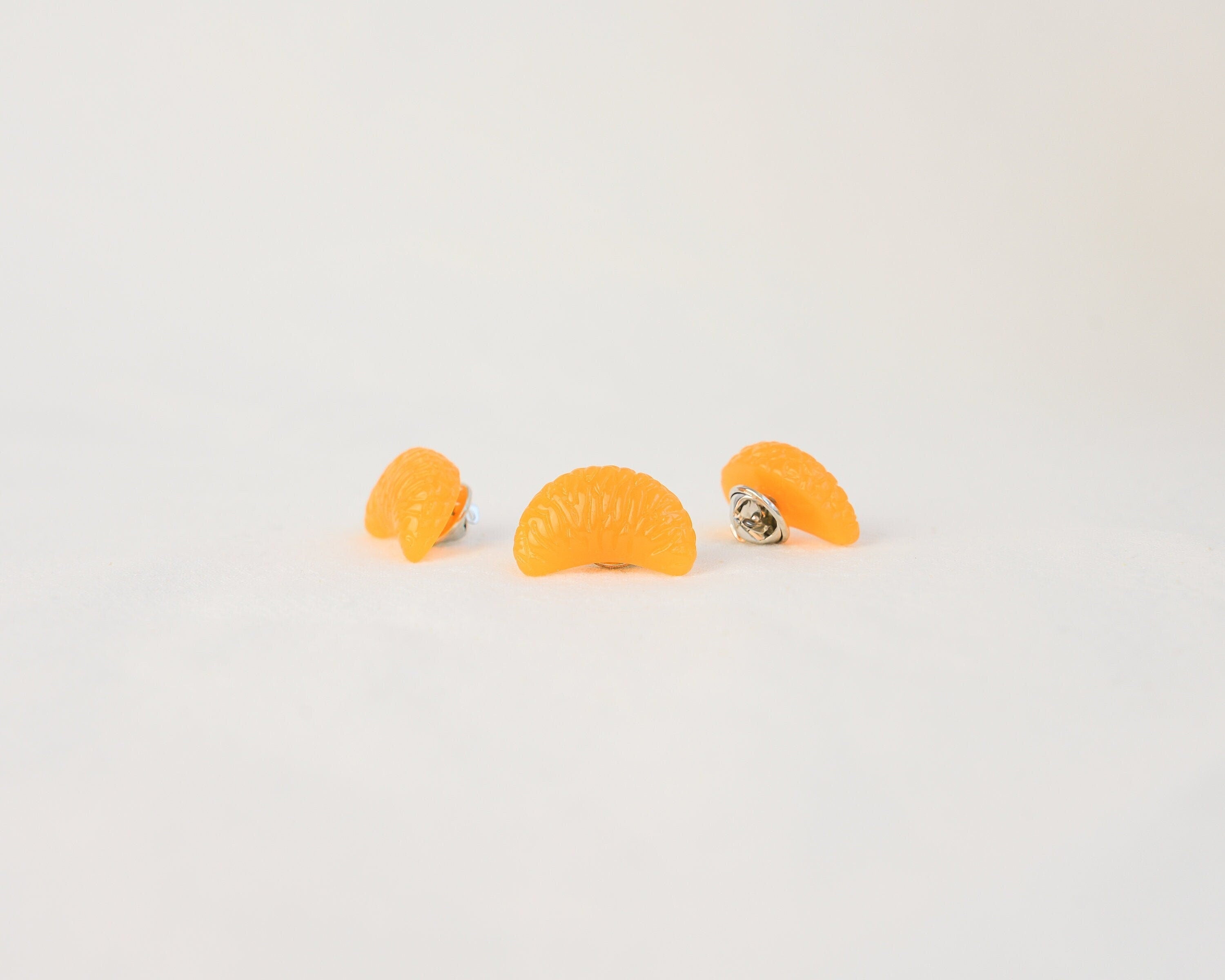 Juicy Mandarin Slice Brooch | Tangerine Pin
