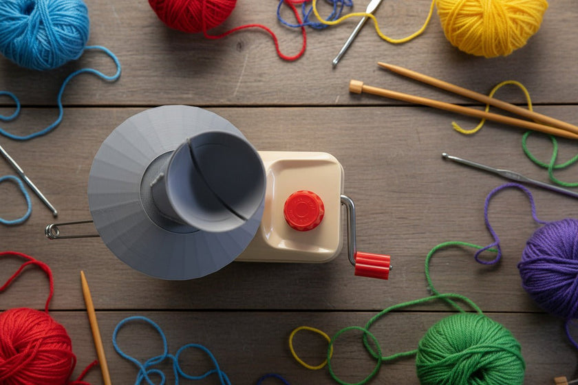 Jumbo Yarn Winder Upgrade Kit – Extended Spindle & Base