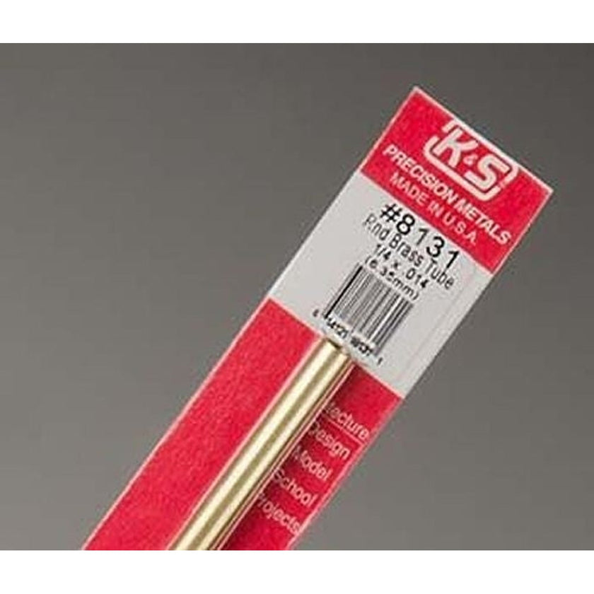 K&S #8131 Round Brass Tube 1/4