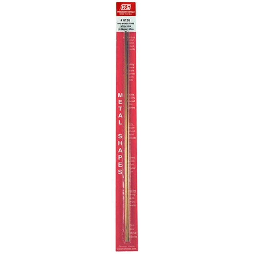 K&S Precision Metals #8126 Round Brass Tube 3/32