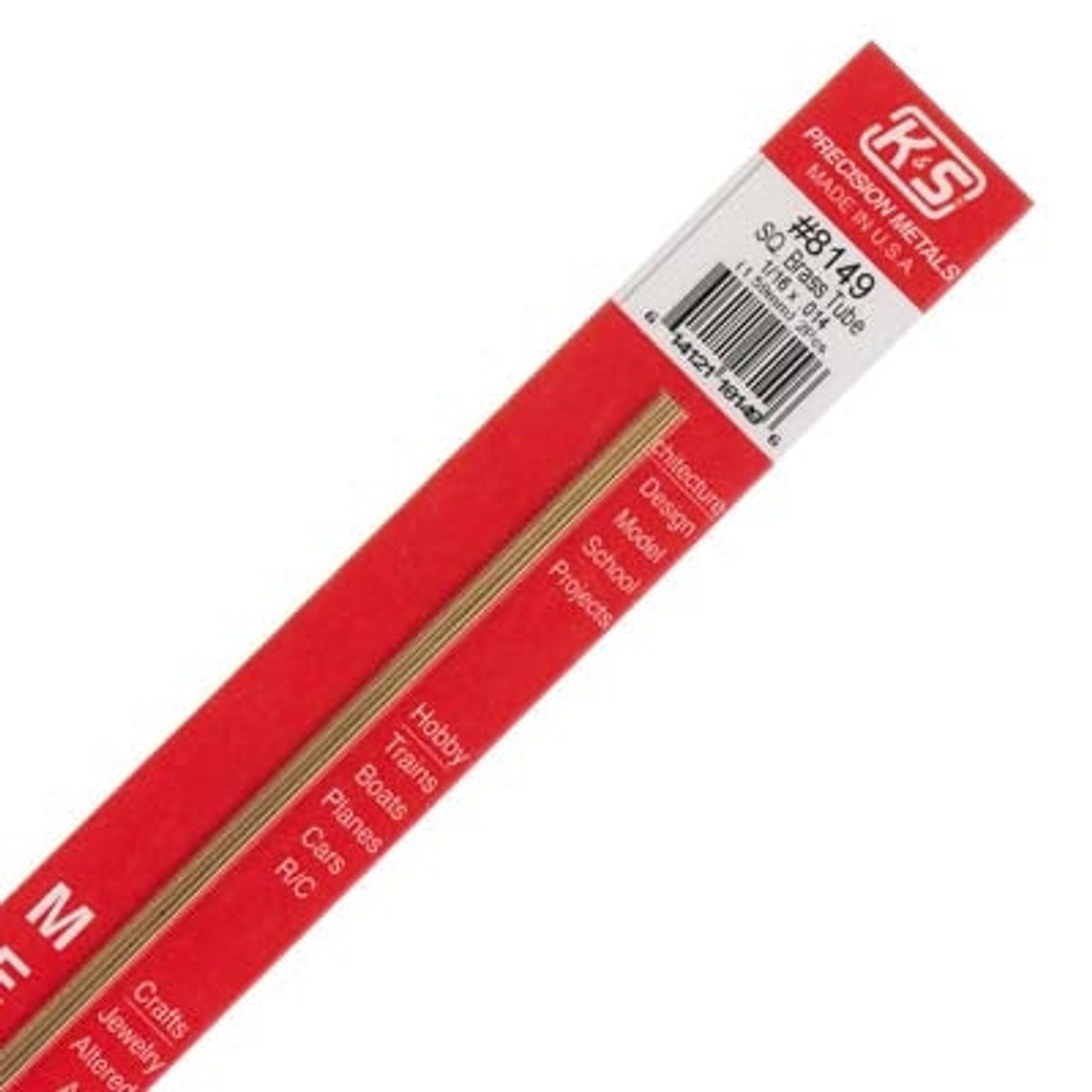 K&S Precision Metals #8149 Square Brass Tube 1/16