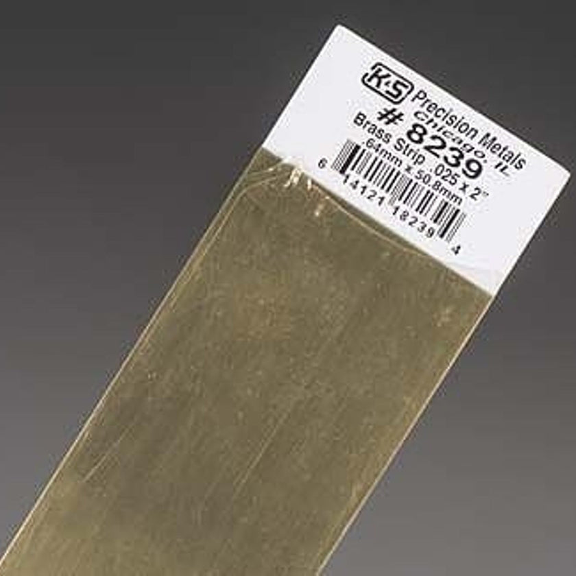 K&S Precision Metals #8239 Brass Strip 0.025