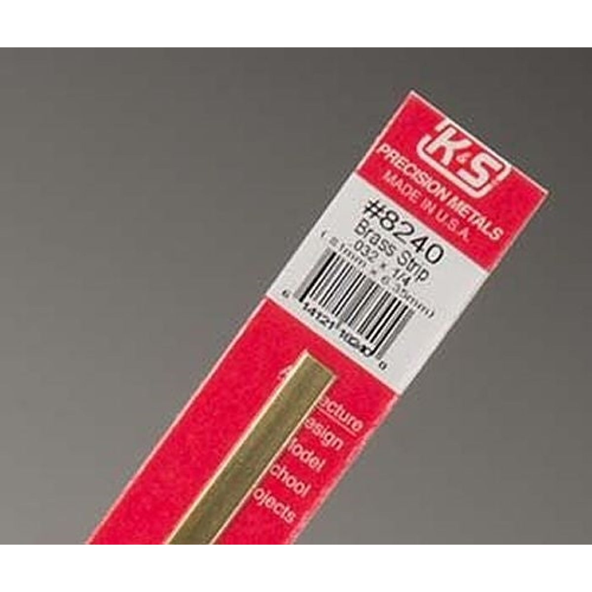 K&S Precision Metals #8240 Brass Strip 1/4