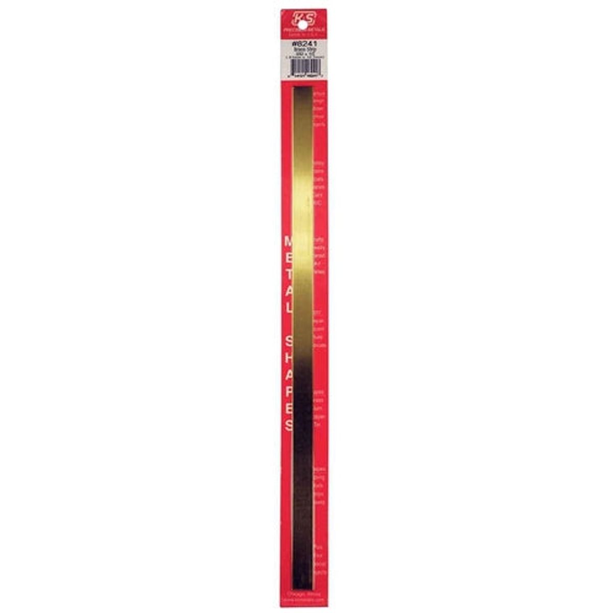 K&S Precision Metals #8241 Brass Strip 1/2