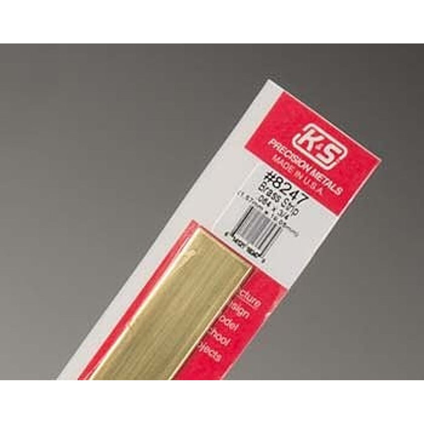 K&S Precision Metals #8247 Brass Strip 0.064