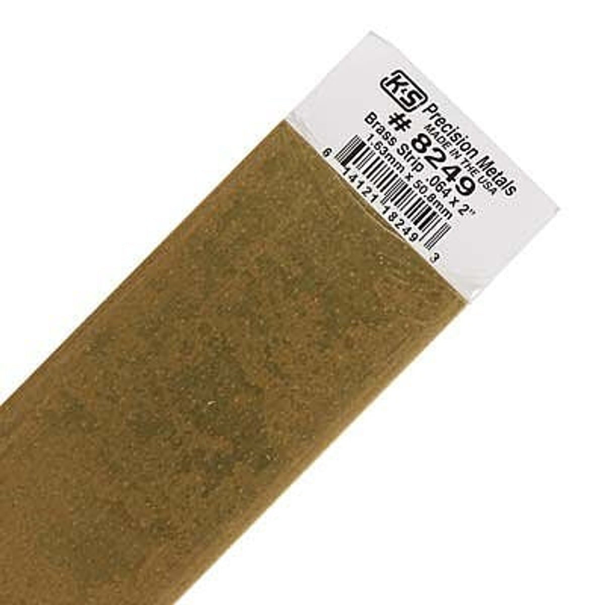 K&S Precision Metals #8249 Brass Strip 0.064