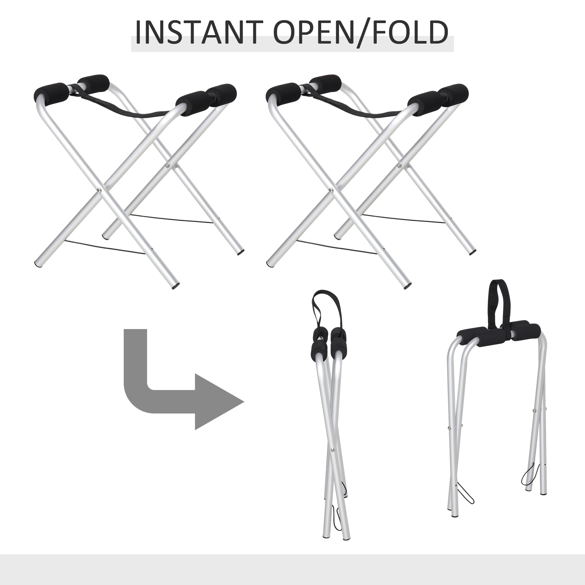 Soozier 2 Pieces Kayak Stand Freestanding Paddle Board Ground Storage Rack Premium Accessories for Boat  Float Mat  Canoe