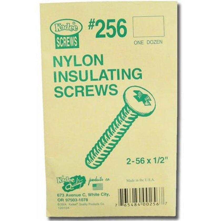 Kadee #256 2-56 Insulated Nylon Screws 1/2