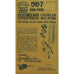 Kadee #507 HO Magne-Matic Coupler Conversion Bolster For Six Wheel Passenger Trucks Central Valley 1 Pair