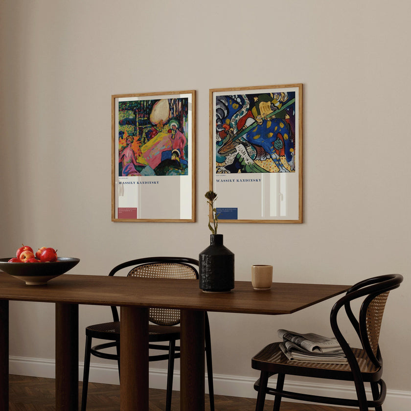Kandinsky Abstract Art Prints: Weisser Klang & St. George Duo