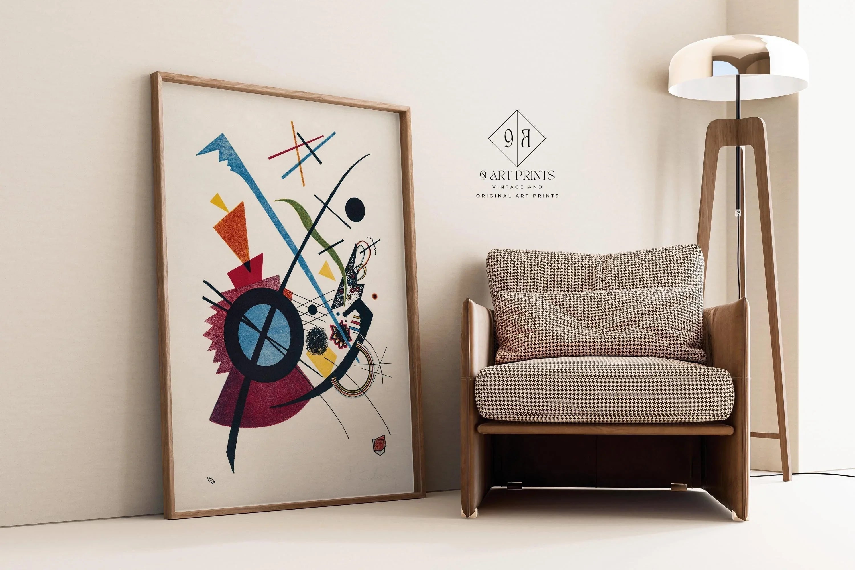 Kandinsky Bauhaus Art Print: Violet Abstract Giclee