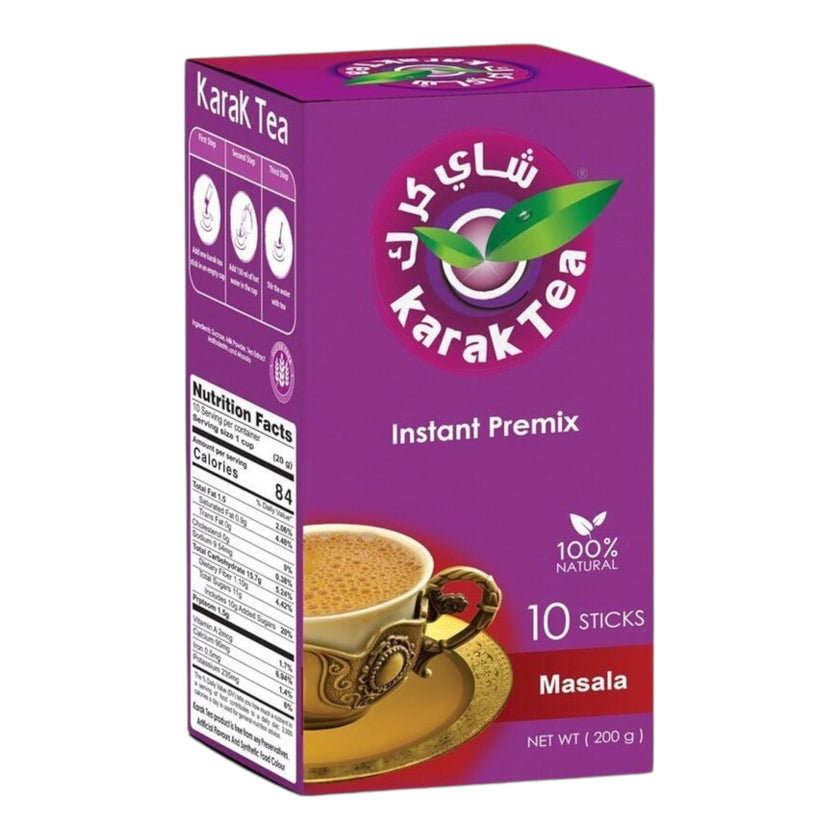 Karak Tea Instant Premix Masala - 5 Pack (10x20g Sachets Each)
