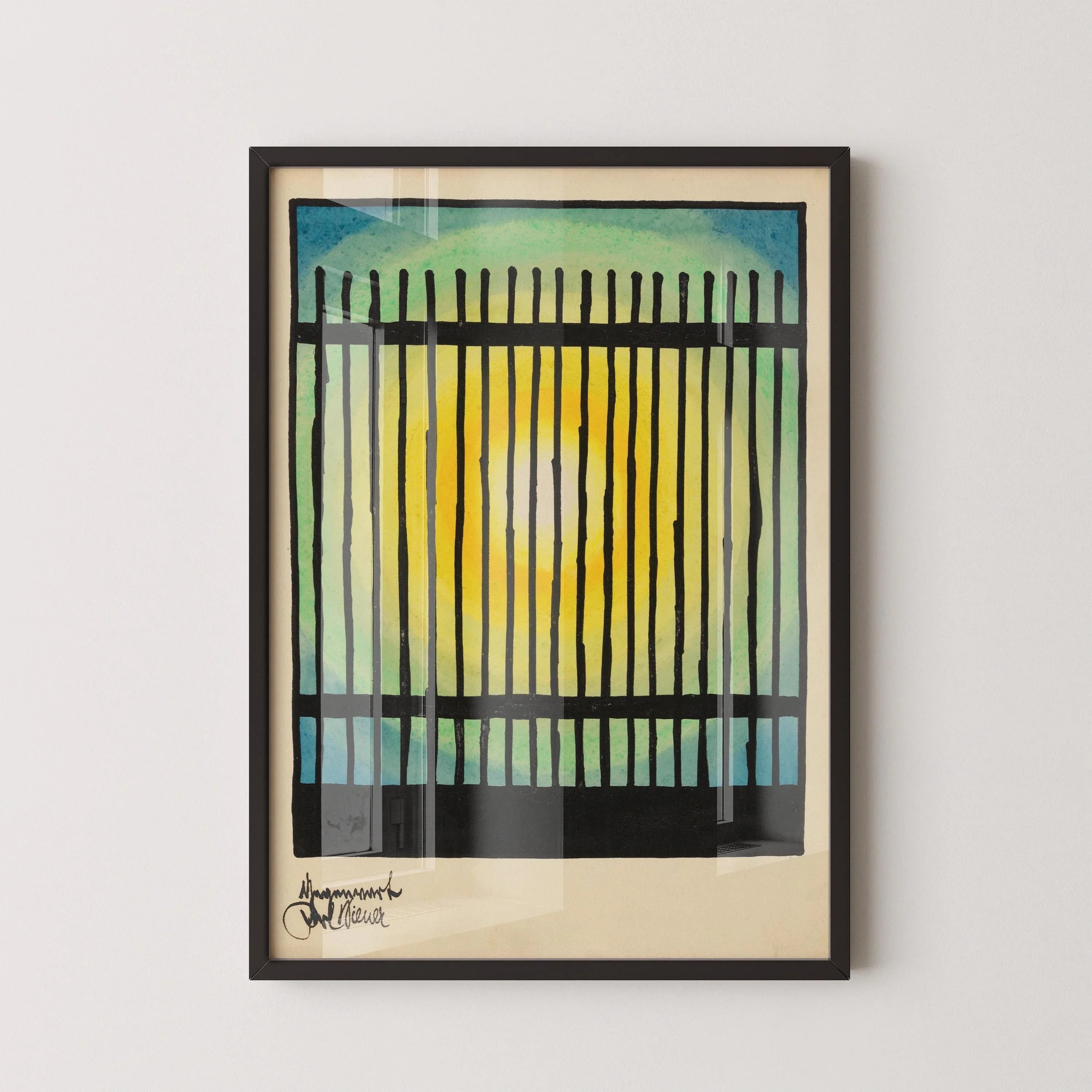 Karl Wiener - Gegenwart (The Present) | Modern Abstract Art (available handframed or unframed)