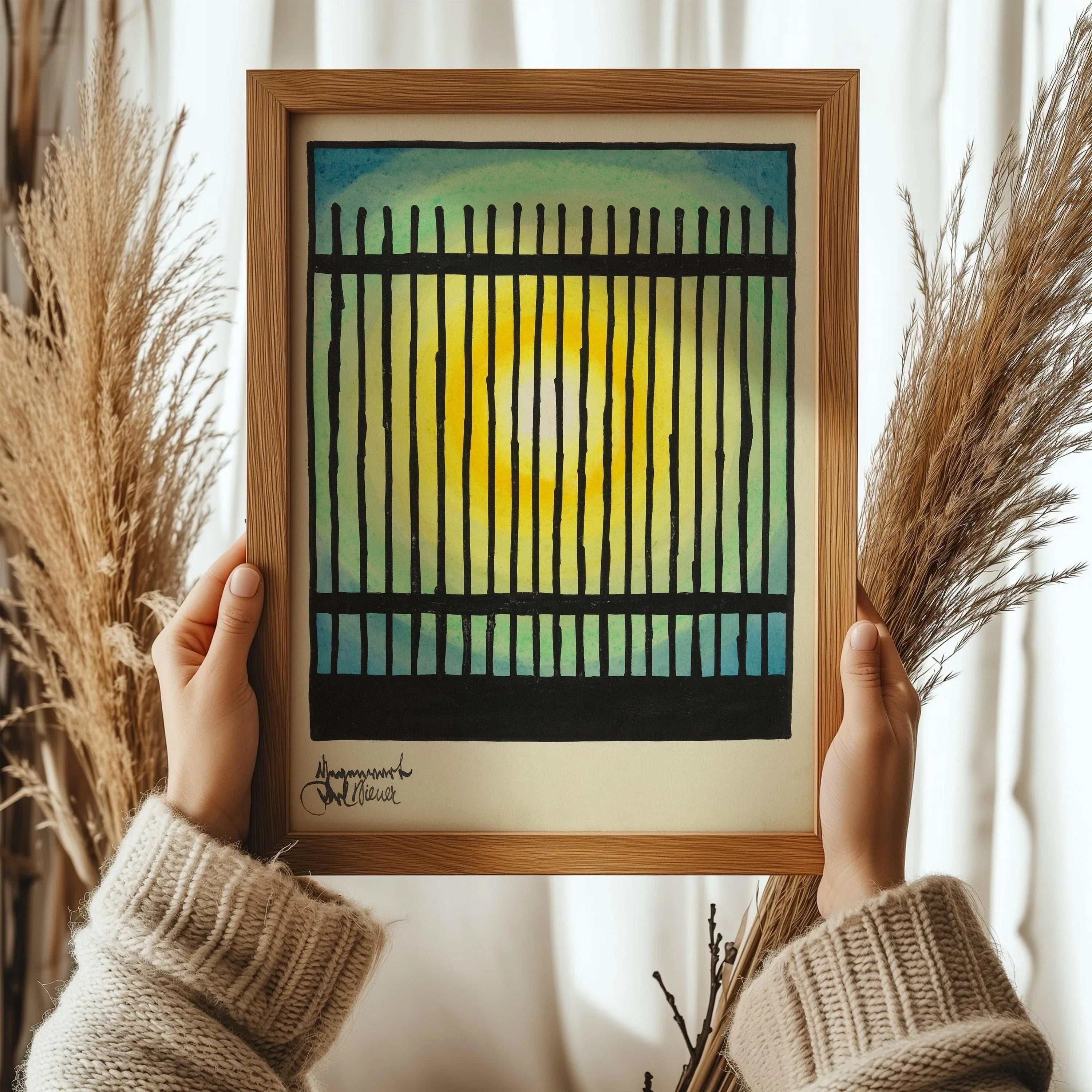 Karl Wiener - Gegenwart (The Present) | Modern Abstract Art (available handframed or unframed)