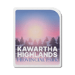 Kawartha Highlands Ontario Provincial Park Waterproof Vinyl Sticker, Canada Parks