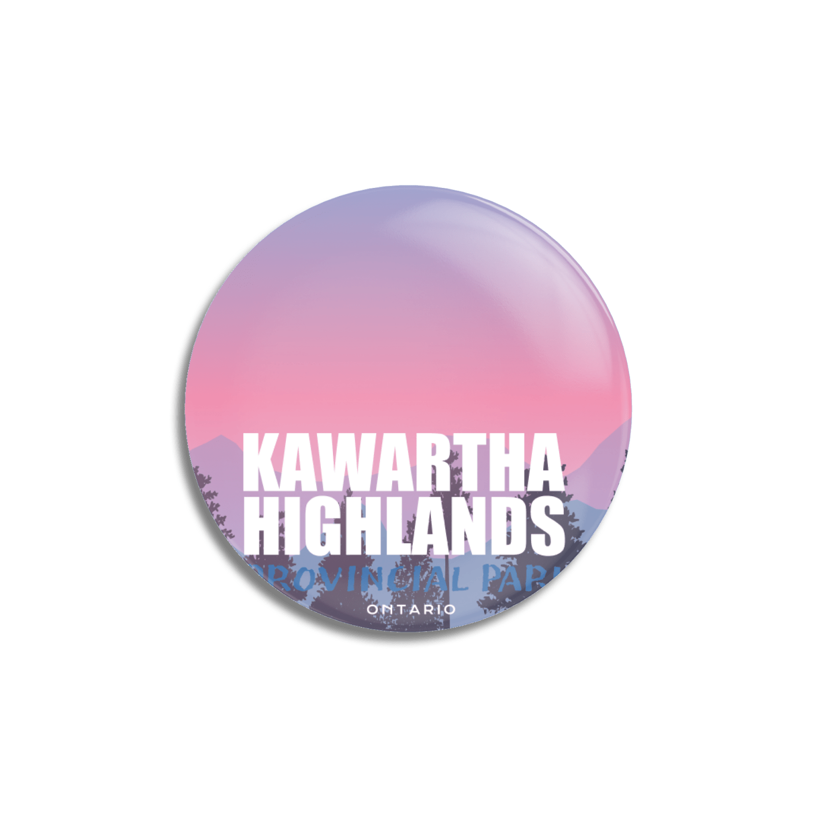 Kawartha Highlands Provincial Park of Ontario Pinback Button, Canada Parks