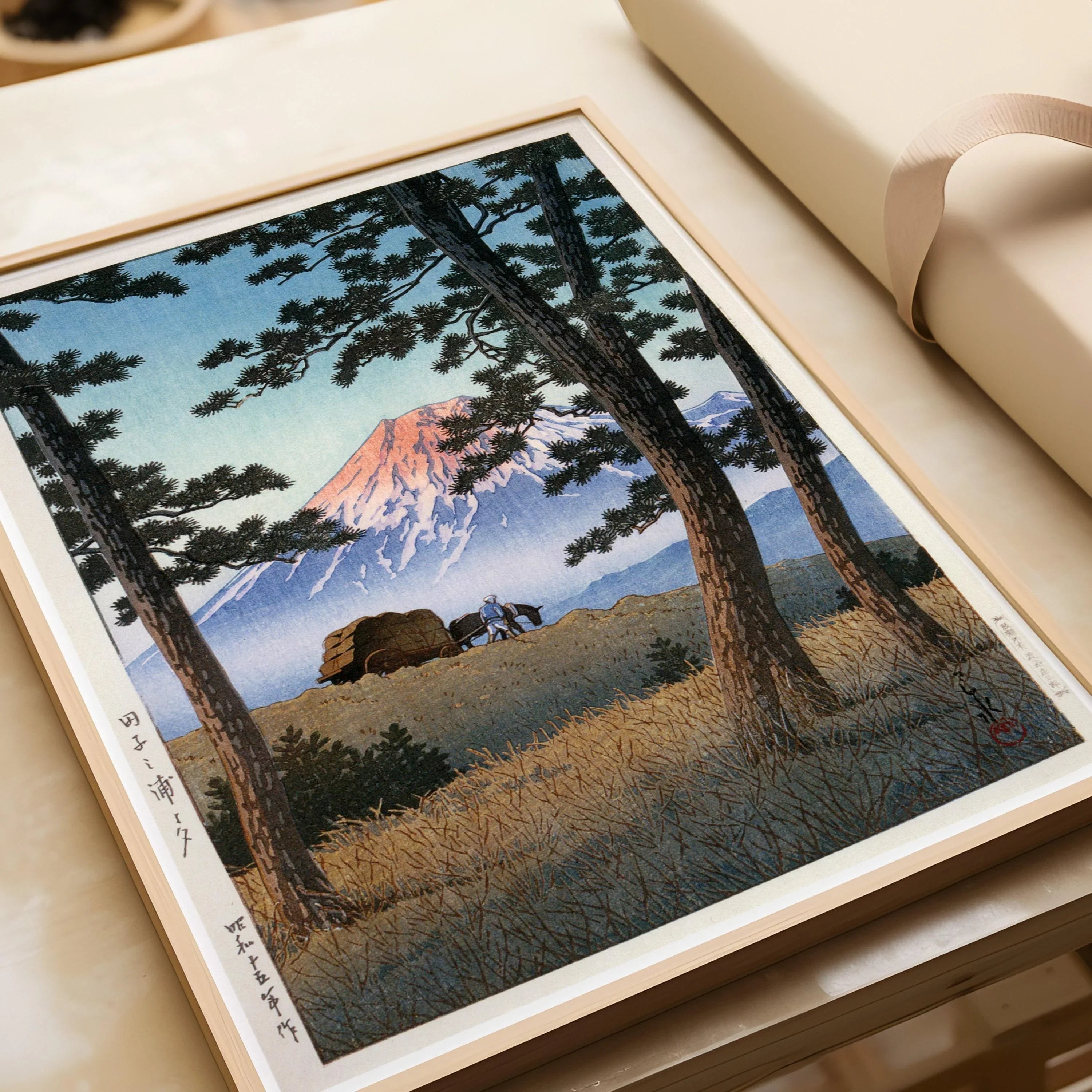 Kawase Hasui Fuji Mountain Print: Vintage Japanese Woodblock Art