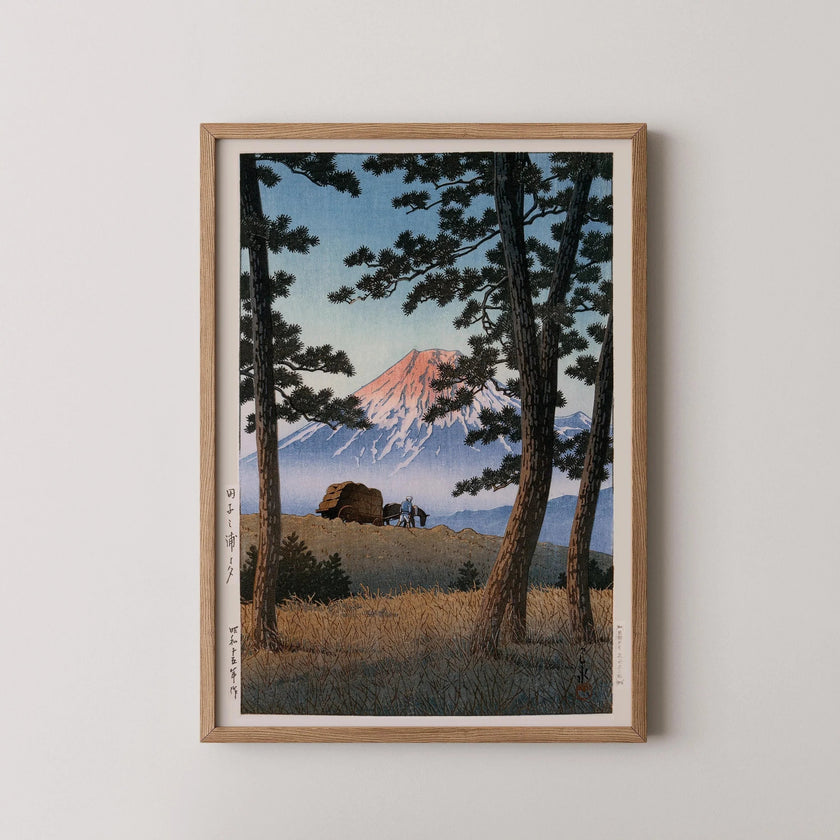 Kawase Hasui Fuji Mountain Print: Vintage Japanese Woodblock Art