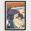 Kawase Hasui Japanese Woodcut Print: Kizo no Nezame Autumn River Landscape (Available Framed)