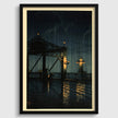Kawase Hasui Shin Ohashi Bridge Print: Vintage Japanese Woodblock Art