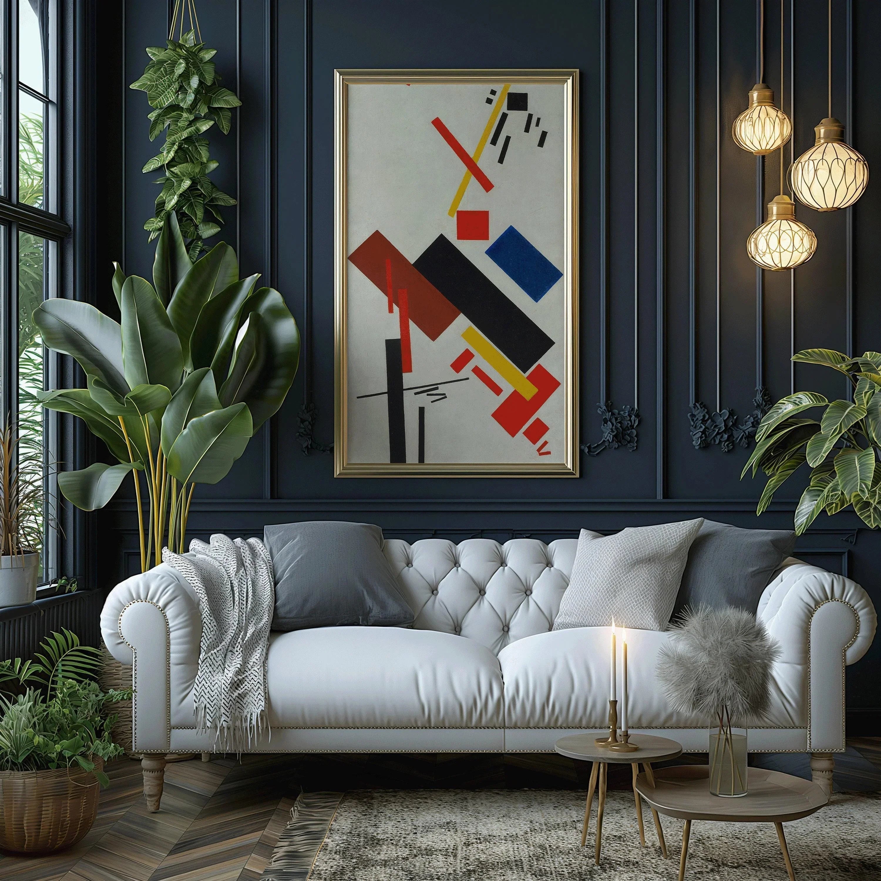 Kazimir Malevich Print: Mid-Century Modern Abstract Art Giclee