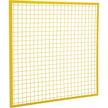 Wire Mesh Partition Components - Panels, 4' H x 4' W, Yellow
