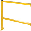 Barrières de périmètre - Style tubulaire, 239 cm de largeur x 126 cm de hauteur, jaune
